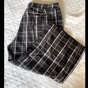 Capri plaid work pants size 12